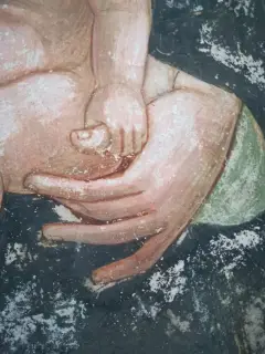 Dettaglio affresco - Pieve di San Giovanni a Vespolate