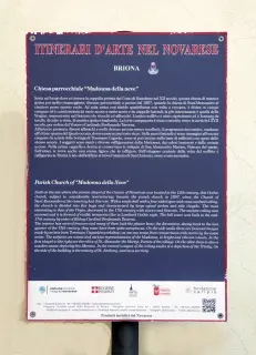 Pannello illustrativo - Parrocchiale di Santa Maria ad Nives a Briona
