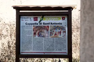 Pannello illustrativo - Cappella di Sant'Antonio Abate a GrignascoFrazione Ca' Negri