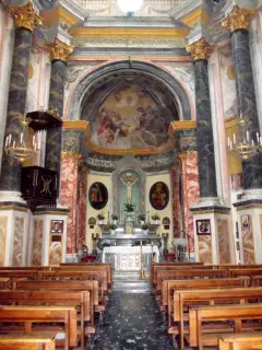Presbiterio - Cappella della Madonna del Castello a Caraglio