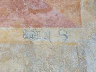 Scritta - Cappella di San Bernardo e Mauro a Valgrana