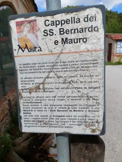Pannello illustrativo - Cappella di San Bernardo e Mauro a Valgrana