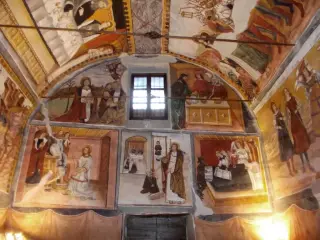 Vista verso controfacciata - Santuario di San Magno a Castelmagno