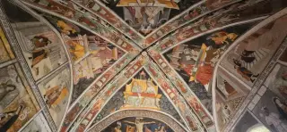 Affreschi della volta - Parrocchiale di Santa Maria Assunta a ElvaFrazione Serre