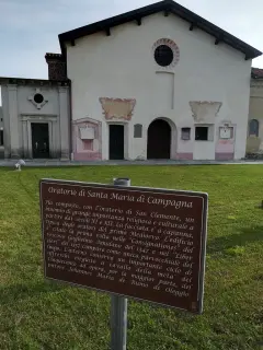 Pannello illustrativo - Oratorio di Santa Maria di Campagna a Barengo