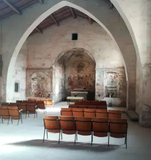 Interno - Oratorio di Santa Maria di Campagna a Barengo