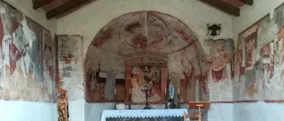 Affreschi Abside - Oratorio di San Rocco a Barengo