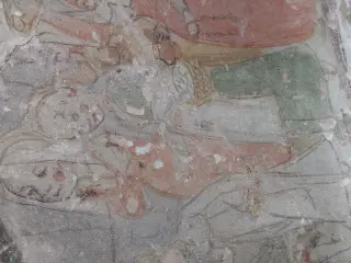 Affreschi  abside posteriore - Cappella della Madonna della Rocca a Barge