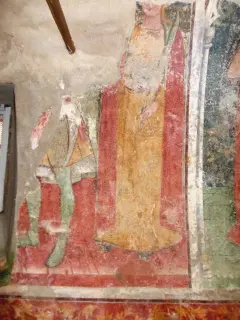 Parete destra, Santa martire - Cappella dell' Annunciata a ValmalaFrazione Chiot Martin