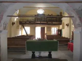 Vista verso controfacciata - Cappella dell' Annunciata a ValmalaFrazione Chiot Martin