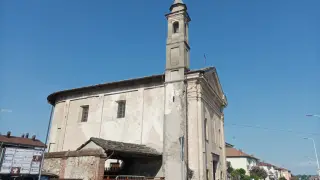 Vista e campanile - Cappella di San Rocco a Borgo San Dalmazzo