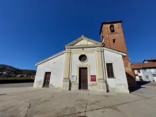 Facciata - Chiesa di San Pietro a San Damiano d'AstiFrazione San Pietro Cussaneo