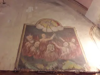 Affresco popolare - Parrocchiale di San Giovanni a Villafranca PiemonteFrazione San Giovanni