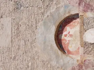 Lunetta affrescata - Parrocchiale di San Desiderio a San Didero