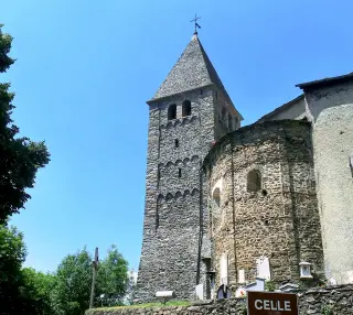 Abside e campanile - Parrocchiale di Santa Maria della Stella o Assunta a CaprieFrazione Celle