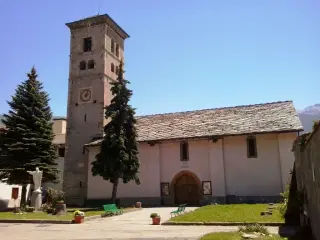 Campanile - Chiesa della Badia o Sacro Cuore a Oulx