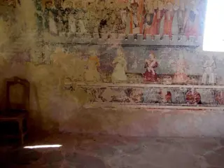 Affresco - Cappella di San Sebastiano a Celle di MacraFrazione Chiotto