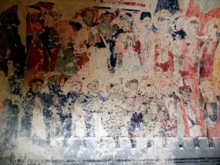 Affresco - Cappella di San Sebastiano a Celle di MacraFrazione Chiotto