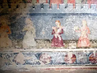 Affresco - Cappella di San Sebastiano a Celle di MacraFrazione Chiotto
