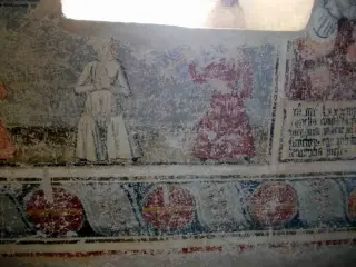 Affresco - Cappella di San Sebastiano a Celle di MacraFrazione Chiotto