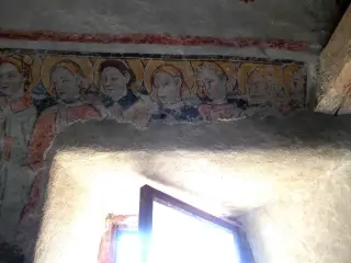 Affresco - Cappella di San Sebastiano a Celle di MacraFrazione Chiotto