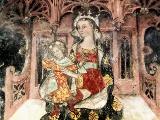 Affresco - Cappella di San Sebastiano a Monterosso Grana