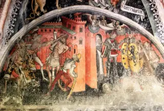 Affresco - Cappella di San Sebastiano a Monterosso Grana