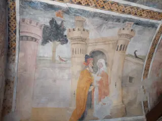 Affresco - Cappella della Madonna delle Grazie a BussolenoFrazione Foresto