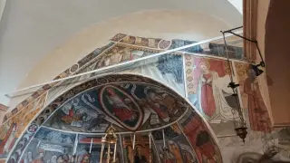 Abside affrescata - Cappella di Santo Stefano a Busca