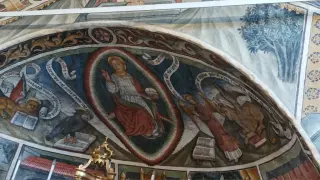 Abside affrescata - Cappella di Santo Stefano a Busca