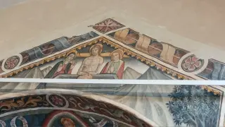 Abside affrescata - Cappella di Santo Stefano a Busca