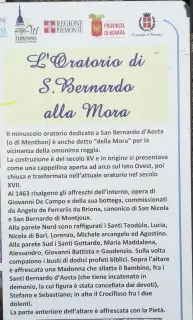 Cartello illustrativo - Oratorio di San Bernardo o della Mora a Briona