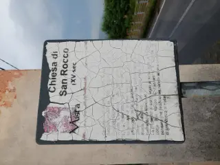 Pannello illustrativo - Cappella di San Rocco a Brossasco