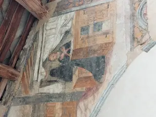 Annunciazione dettaglio - Cappella di San Rocco a Brossasco