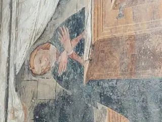 Annunciazione dettaglio - Cappella di San Rocco a Brossasco