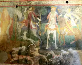 Affresco - Cappella del Conte o delle Grazie o di San Lorenzo a San Giorio di Susa