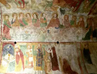 Ultima cena - Cappella del Conte o delle Grazie o di San Lorenzo a San Giorio di Susa