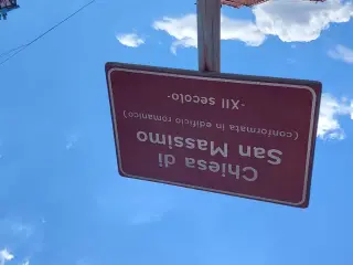 Pannello illustrativo - Chiesa o Cappella di Santa Monica e San Massimo a Collegno