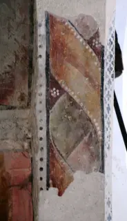 Motivo ad affesco - Cappella di Sant'Andrea a ChiomonteFrazione Ramats