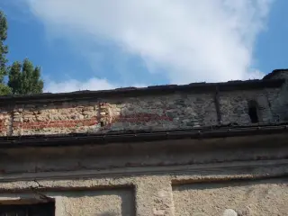 Sottotetto, particolare - Ex Chiesa dei Santi Pietro e Paolo a Caraglio