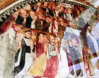 Affresco - Cappella di San Bernardo a Castelletto Stura