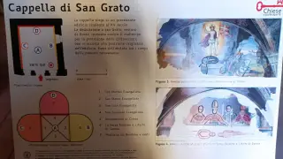 Pannello illustrativo - Cappella di San Grato a Nole
