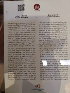 Pannello illustrativo - Parrocchiale di San Giovanni Battista a Alba