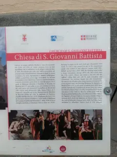 Pannello illustrativo - Parrocchiale di San Giovanni Battista a Alba
