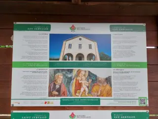 Pannello illustratrivo - Cappella di San Gervasio o Servasio o Servazio a Castellinaldo