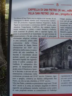 Pannello illustrativo - Chiesa di San Pietro a CarrùFrazione San Pietro