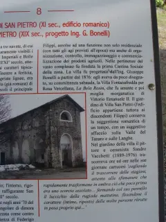 Pannello illustrativo - Chiesa di San Pietro a CarrùFrazione San Pietro