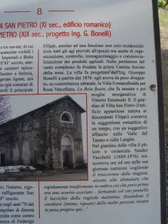 Pannello illustrativo - Chiesa di San Pietro a CarrùFrazione San Pietro