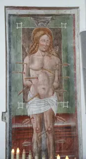 San Sebastiano - Chiesa di Sant'Ippolito a Castelletto Sopra TicinoFrazione Glisente