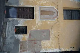 Affreschi facciata - Oratorio di San Bernardino a BorgosesiaFrazione Caneto